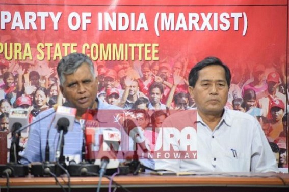 CPI-M condemns IPFT's forceful fund collection from school teachers